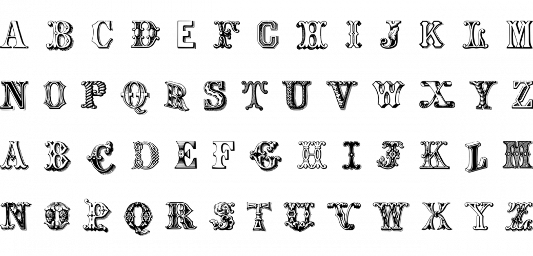 Stylized alphabet
